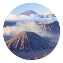 Sunrise at Mount Bromo, Java, Indonesia Round Sticker