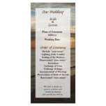 Sunrise at Norfolk VA Wedding Program Rack Card Design