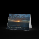 Sunrise at Sea Anniversary Card