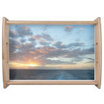 Sunrise at Sea I Pastel Seascape Serving Tray