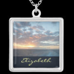 Sunrise at Sea Personalized Necklace