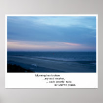 Sunrise at the North Sea posters