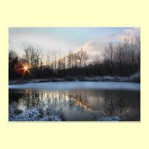 Sunrise at the Pond posters