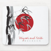Sunrise Bamboo Garden Zen Custom Gift Mousepad