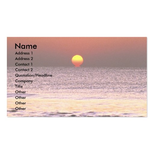 Sunrise Business Card