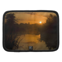 Sunrise by a lake folio planners