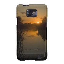Sunrise by a lake samsung galaxy s case