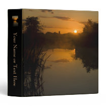 Sunrise by a lake vinyl binders