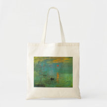 Sunrise by Claude Monet Tote Bags