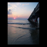 Sunrise by the Pier Poster posters