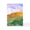 Sunrise Cliffs Kauai Watercolor Card by lillyarts Sunrise Cliffs Kauai Watercolor Card