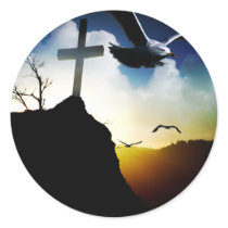 Sunrise Cross Stickers