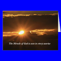 Sunrise from God cards