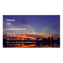 Sunrise From San Diego Bay Business Card Templates
