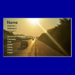 SUNRISE Highway travel cars automobiles driving business cards