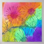 Sunrise Hill Flowers Posters