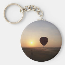 Sunrise Hot Air Balloon photographic image Key Chains