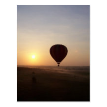 Sunrise Hot Air Balloon photographic image Post Cards