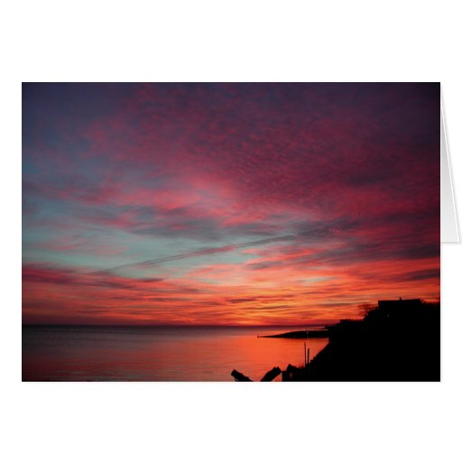 Sunrise in East Hampton Greeting Cards