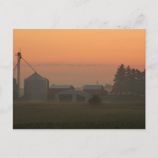 Sunrise in Sparta, Michigan postcard