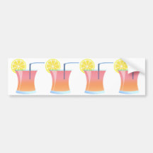 Sunrise Lemon Cooler Bumper Sticker