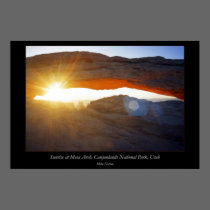 Sunrise Mesa Arch Canyonlands National Park Utah posters