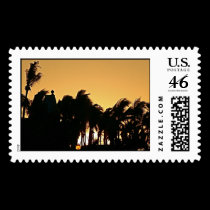 Sunrise Morning Palms Postage postage by skphotos Sunrise Morning Palms Postage postage