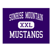 Sunrise Mountain - Mustangs - High - Peoria Post Cards