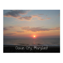 "Sunrise - Ocean City, Maryland" Post Cards