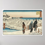 Sunrise on New Years Day, Hiroshige posters