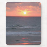 Sunrise on the beach mouse pads
