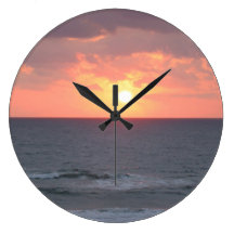 Sunrise on the Beach Wall Clock
