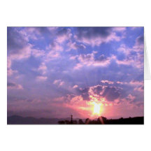 Sunrise Over Clinch Mountain Card