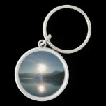 Sunrise over College Fjord Keychain
