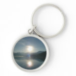 Sunrise over College Fjord Keychain