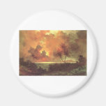 Sunrise Over Diamond Head, oil on canvas painting Magnet