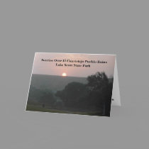 Sunrise Over El Cuartelejo Pueblo Ruins cards