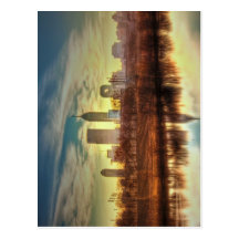 Sunrise over Indianapolis, IN Postcard
