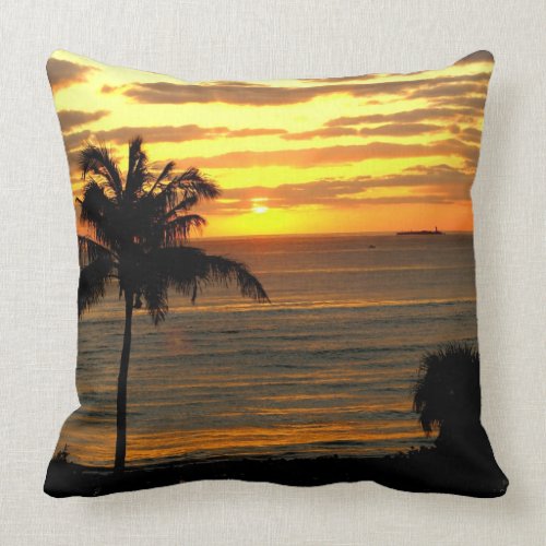 Sunrise over Ocean Reversible throwpillow