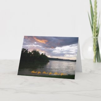 Sunrise Over River at Point Park card