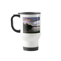 Sunrise Over River at Point Park Coffee Mug