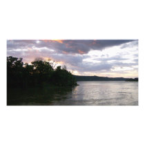 Sunrise Over River at Point Park photo cards