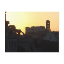 Sunrise over Roman Forum postcards