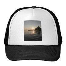Sunrise over soft water hats
