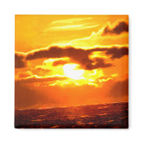 Sunrise over South Florida magnets by artbybobbyr Sunrise over South Florida magnets