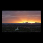 Sunrise over St. George Poster Print