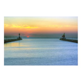 Sunrise over the Canal print