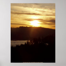 Sunrise Over the Columbia River #14 Posters