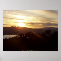 Sunrise Over the Columbia River #17 Posters