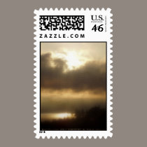 Sunrise over the Columbia River #1 stamps